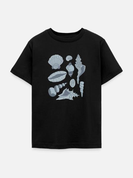 Muscheln - Teenager T-Shirt - Schwarz