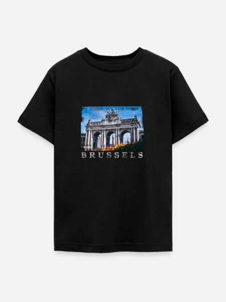 | Brüssel Cinquantenaire - Teenager T-Shirt - Schwarz