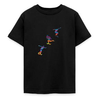 Skateboard Skaten Skateboarden Geschenkidee - Teenager T-Shirt - Schwarz - Vorne - AI Model Teenager Male light (155cm)