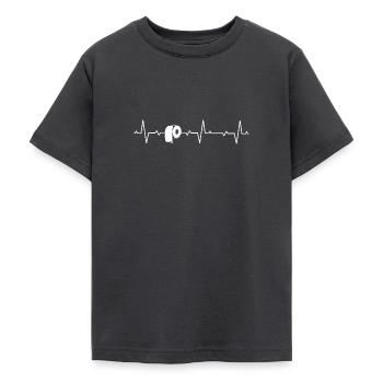 Heartbeat Papier toilette cadeau Toilette - T-shirt Ado - charbon - Devant - AI Model Teenager Male light (155cm)