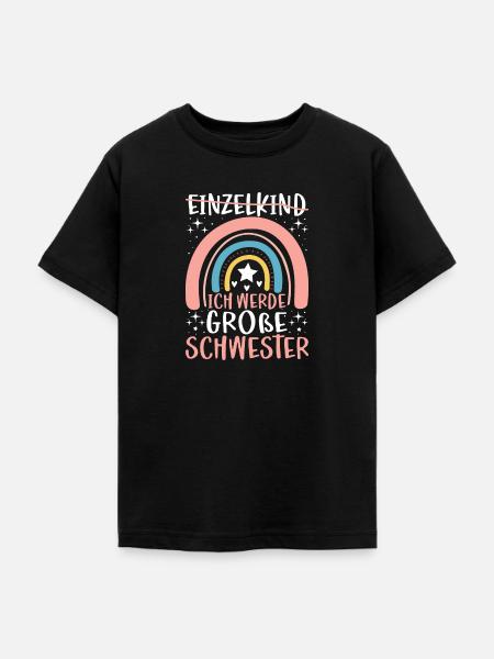 Ich Werde Große Schwester - Teenager T-Shirt - Schwarz