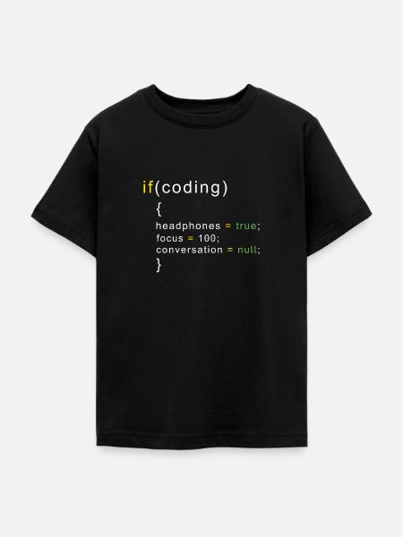 Programmierer Coding - Teenager T-Shirt - Schwarz