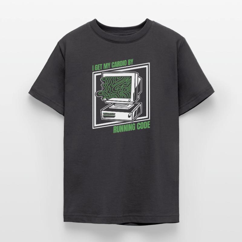 Entwickler Coder Programmierer Herz Teenager T-Shirt