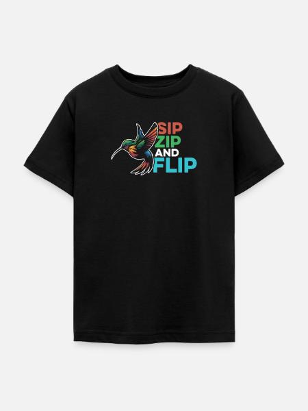 Kolibri - Teenager T-Shirt - Schwarz