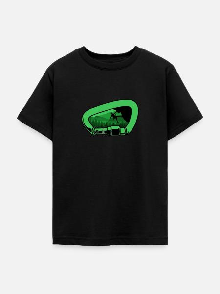 Klettern Bergsport Kletterer - Teenager T-Shirt - Schwarz