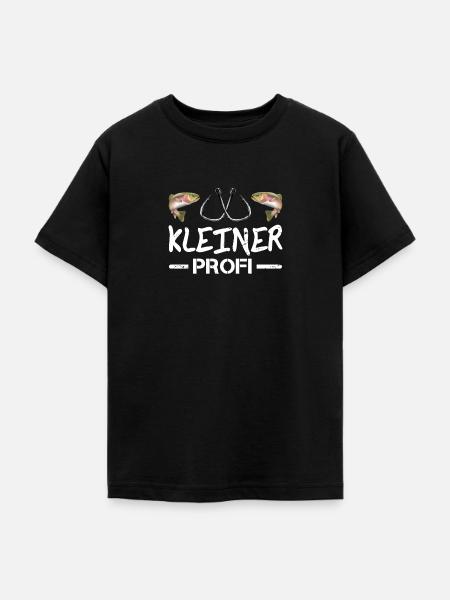 Kinder Angeln - Teenager T-Shirt - Schwarz