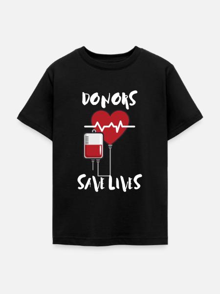 Blutspender - Teenager T-Shirt - Schwarz