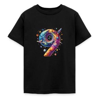 9. Geburtstag Weltraum - Teenager T-Shirt - Schwarz - Vorne - AI Model Teenager Male light (155cm)