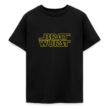 Bratwurst Science Fiction - Teenager T-Shirt - Schwarz - Vorne - AI Model Teenager Male light (155cm)