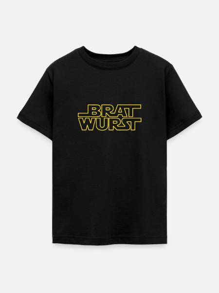 Bratwurst Science Fiction - Teenager T-Shirt - Schwarz