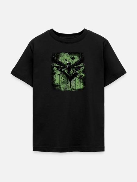 Gruseliges Horrorinsekt - Teenager T-Shirt - Schwarz