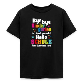 Kindergarten Einschulung Schulkind Schule Geschenk - Teenager T-Shirt - Schwarz - Vorne - AI Model Teenager Male light (155cm)