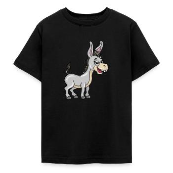 Donkey - Teenage T-Shirt - black - Front - AI Model Teenager Male light (155cm)