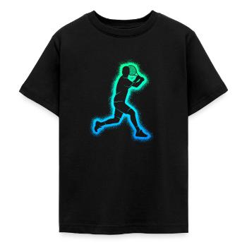Joueurs de tennis Enfants Joueurs de tennis Garçons - T-shirt Ado - noir - Devant - AI Model Teenager Male light (155cm)