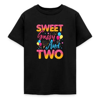 Süßer Frechdachs Und Zwei Streusel Köstlicher - Teenager T-Shirt - Schwarz - Vorne - AI Model Teenager Male light (155cm)