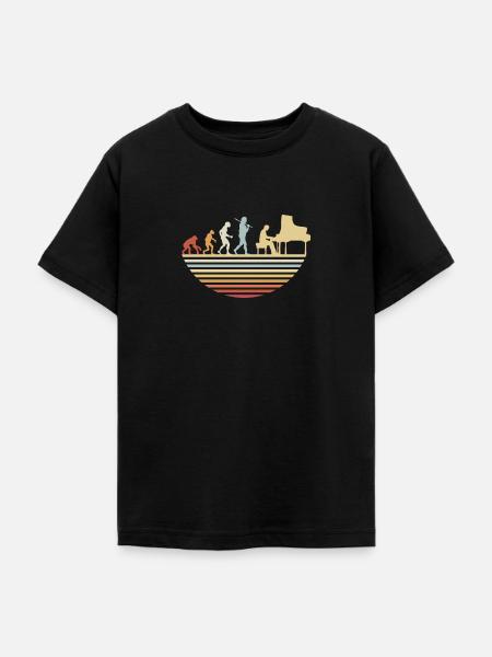 Piano Evolution - Teenager T-Shirt - Schwarz