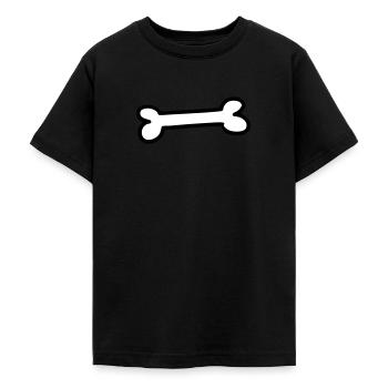 Hundeknochen Geschenk Hundeliebhaber Hundesnack - Teenager T-Shirt - Schwarz - Vorne - AI Model Teenager Male light (155cm)