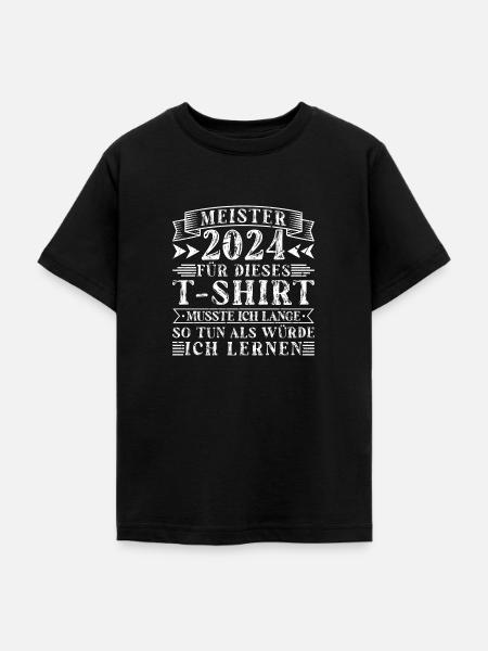 Meister 2024 Meisterprüfung - Teenager T-Shirt - Schwarz