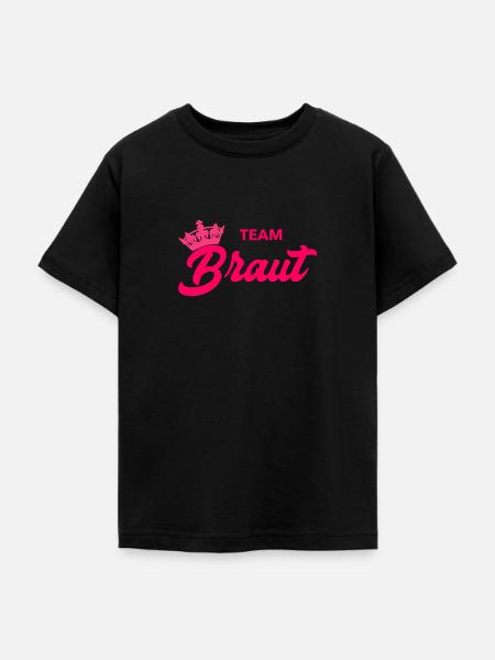 Team Braut - Teenager T-Shirt - Schwarz