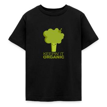 vegetables - Teenage T-Shirt - black - Front - AI Model Teenager Male light (155cm)