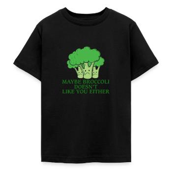vegetables - Teenage T-Shirt - black - Front - AI Model Teenager Male light (155cm)