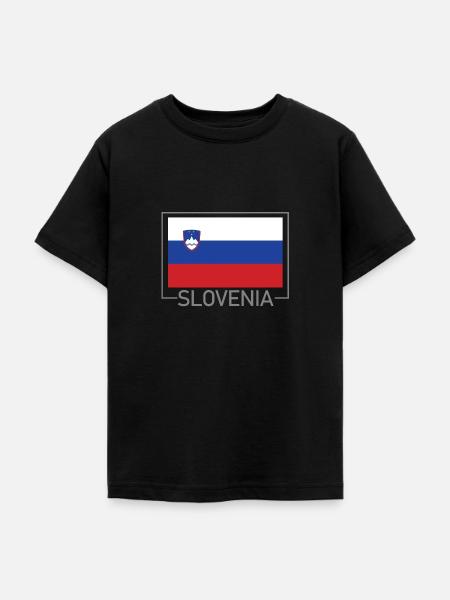 Slowenien - Teenager T-Shirt - Schwarz