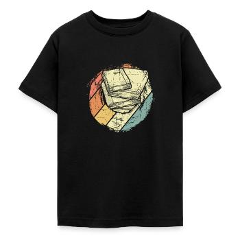 Bücher - Teenager T-Shirt - Schwarz - Vorne - AI Model Teenager Male light (155cm)