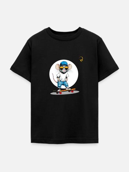 DIE BESONDERE MAUS - Teenager T-Shirt - Schwarz