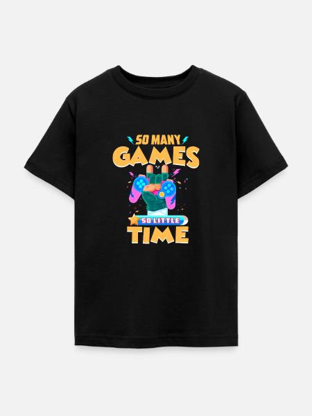 Gaming - Teenager T-Shirt - Schwarz