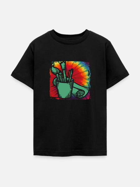 Künstler - Teenager T-Shirt - Schwarz