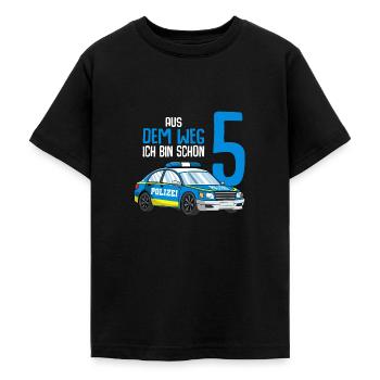 5. Geburtstag Polizei 5 Jahre Kinder Junge - Teenager T-Shirt - Schwarz - Vorne - AI Model Teenager Male light (155cm)