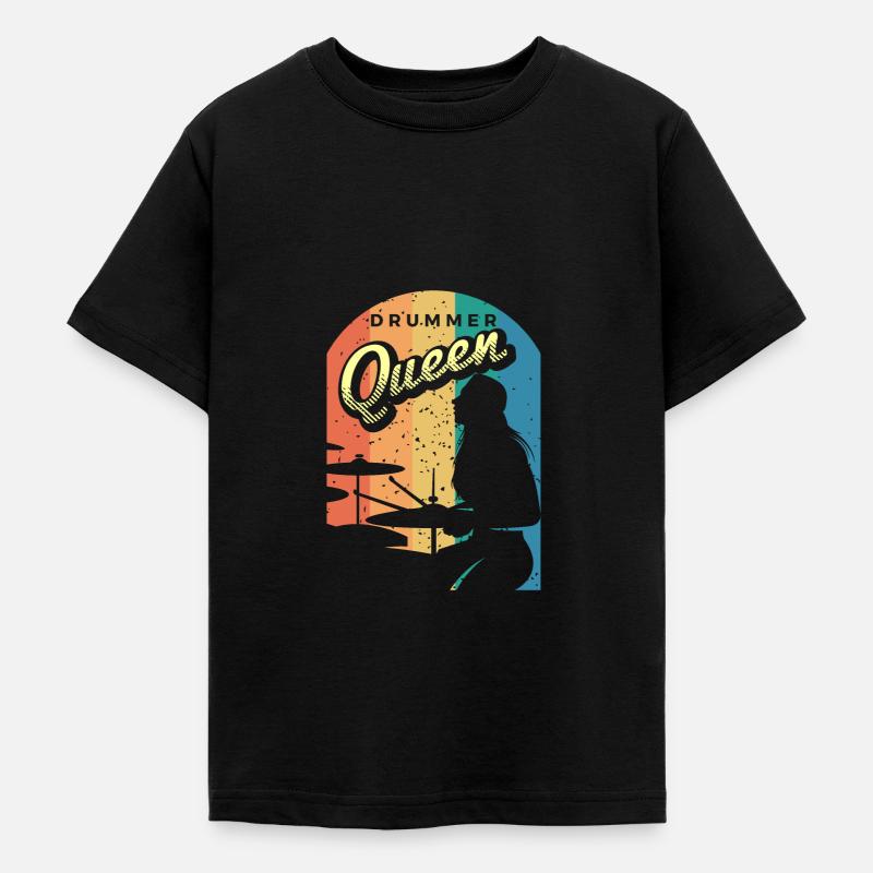 Batterie Percussion Percussion - T-shirt Ado - noir