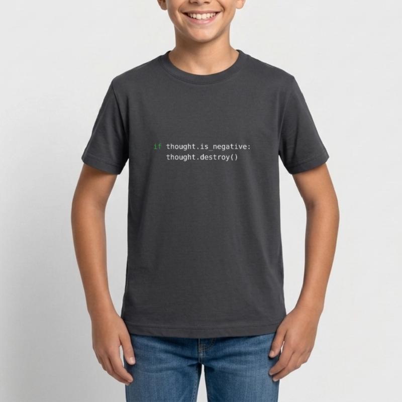 Code Python | Détruire les pensées négatives T-shirt Ado
