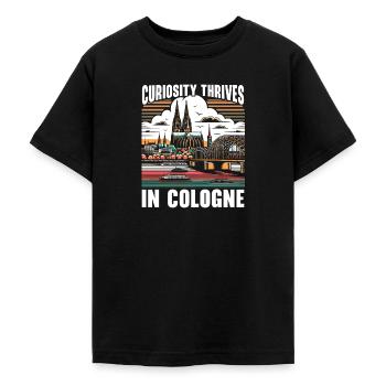Köln Deutschland Reisen Urlaub Ich liebe Köln - Teenager T-Shirt - Schwarz - Vorne - AI Model Teenager Male light (155cm)