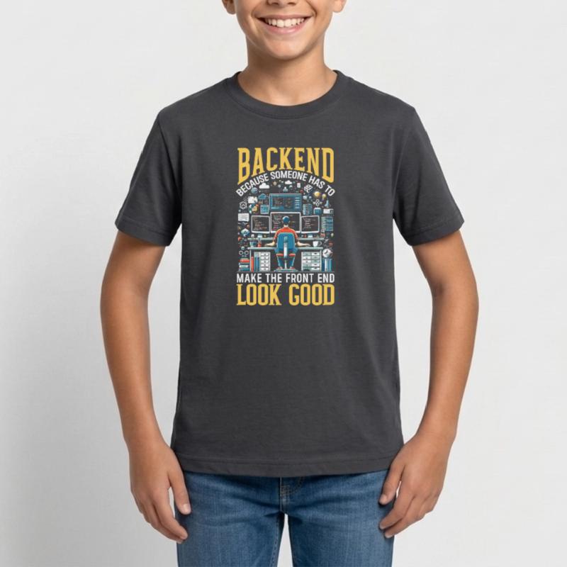Backend-Entwickler Programmierung Softwareprogrammierer Teenager T-Shirt