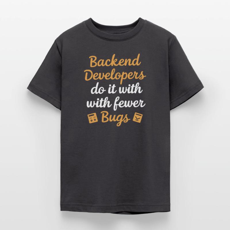 Backend-Entwickler Programmierung Softwareprogrammierer Teenager T-Shirt