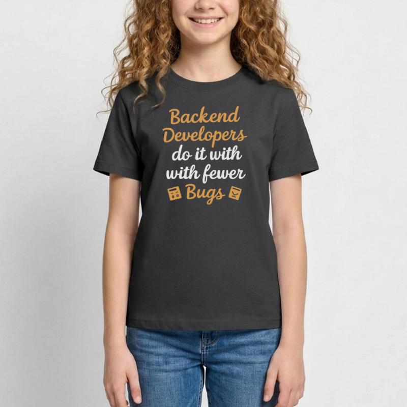 Backend-Entwickler Programmierung Softwareprogrammierer Teenager T-Shirt