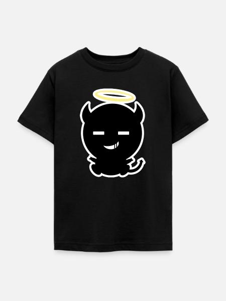 Kleiner Baby Teufel Engel - Teenager T-Shirt - Schwarz