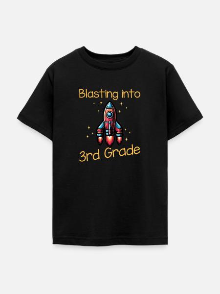 Blasting Into 3rd Grade - Teenager T-Shirt - Schwarz