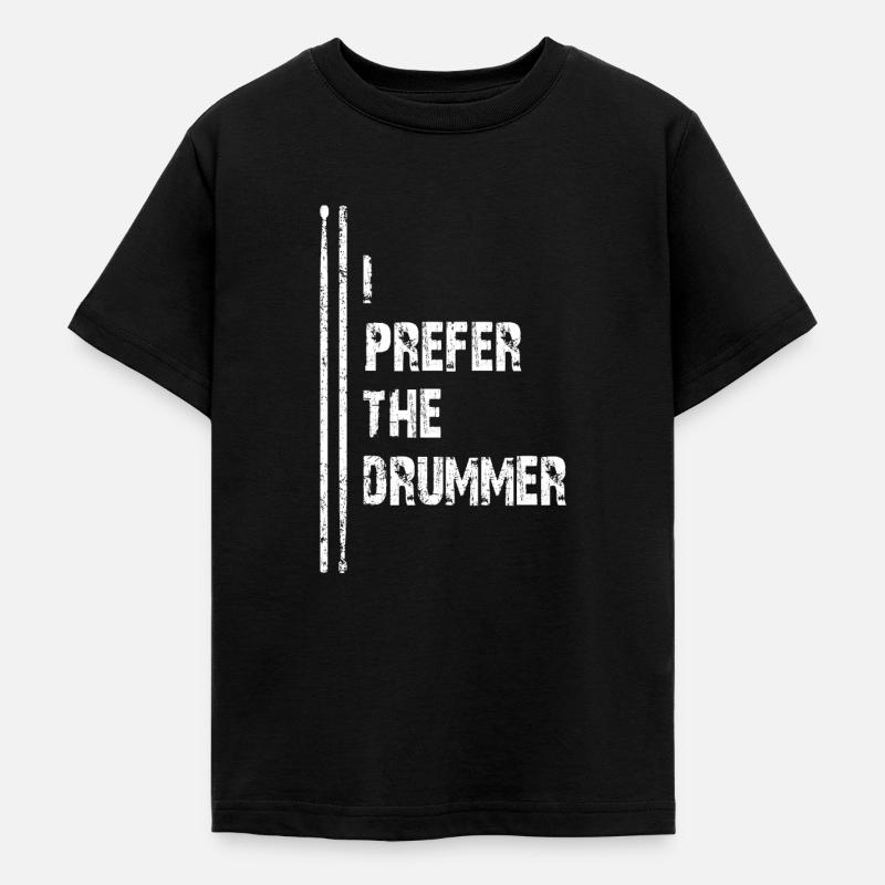 Je préfère le batteur | Je préfère le batteur - T-shirt Ado - noir