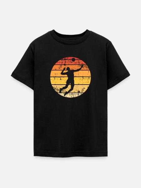 Volleyball - Teenager T-Shirt - Schwarz