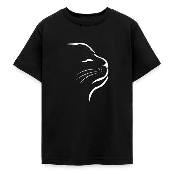 Cat Cats - Teenage T-Shirt - black - Front - AI Model Teenager Male light (155cm)