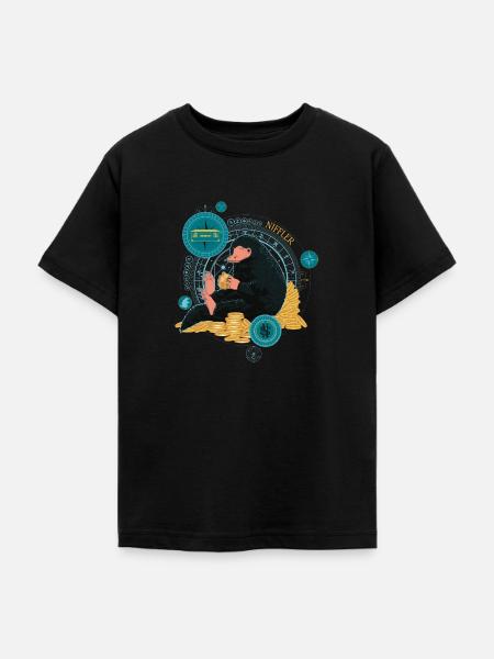 Phantastische Tierwesen Niffler Münzen - Teenager T-Shirt - Schwarz