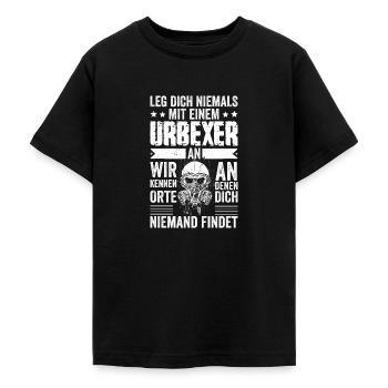 Leg Dich Niemals Mit Einem Urbexer An Urban - Teenager T-Shirt - Schwarz - Vorne - AI Model Teenager Male light (155cm)