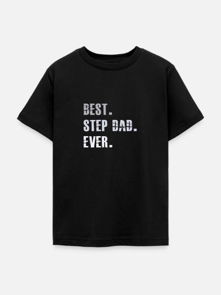 Bester Schritt-Vati überhaupt - Teenager T-Shirt - Schwarz