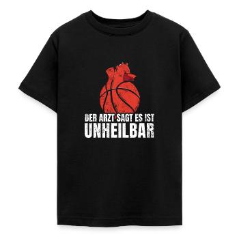 Basketball Frequenz - Teenager T-Shirt - Schwarz - Vorne - AI Model Teenager Male light (155cm)