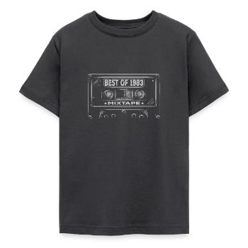 1983 Birthday Mixtape Cassette Retro - T-shirt Ado - charbon - Devant - AI Model Teenager Male light (155cm)