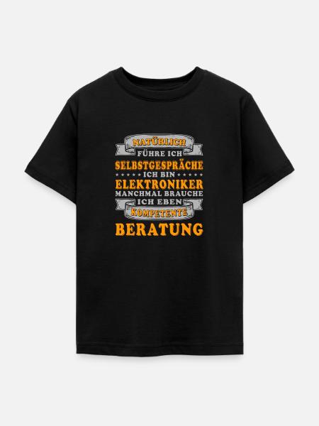 Elektriker / Elektroniker - kompetente Beratung - Teenager T-Shirt - Schwarz