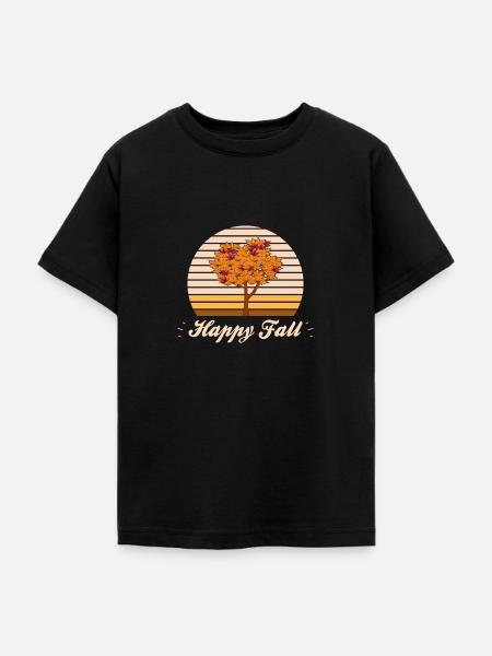 Herbst - Teenager T-Shirt - Schwarz
