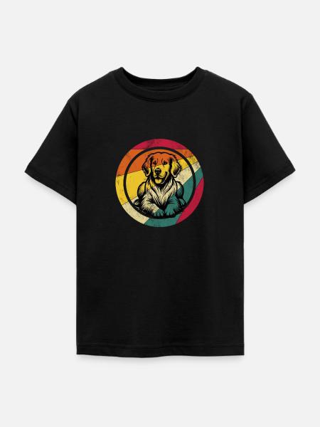 Golden Retriever - Teenager T-Shirt - Schwarz